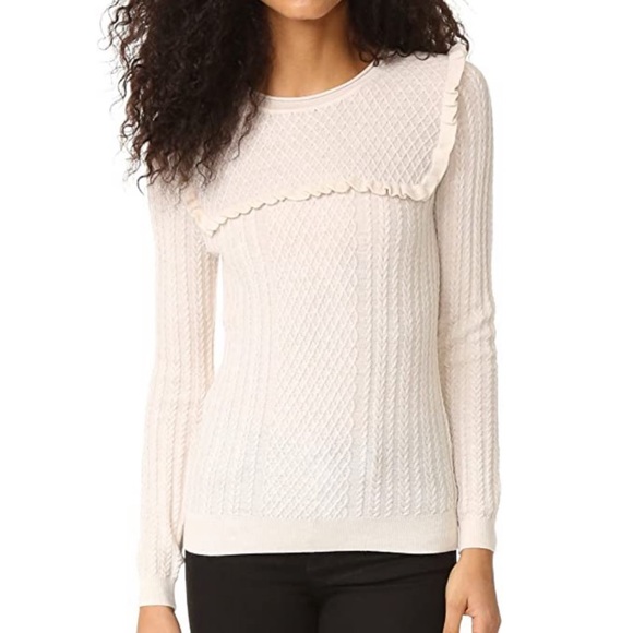 Joie | Wool Silk Ruffle Sweater - Picture 2 of 12